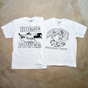 Chinatown Market x Round Two Floral & Horse Power T-shirt Lot - Size Large